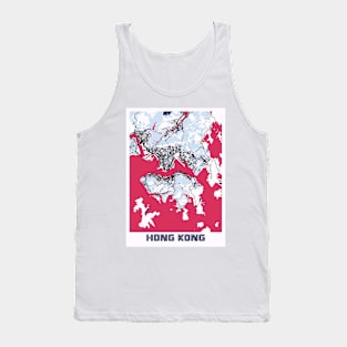 Hong Kong - Hong Kong MilkTea City Map Tank Top